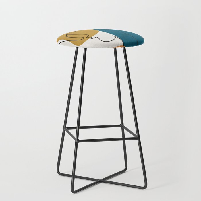 Abstract Faces 26 Stool Gallery Image 1