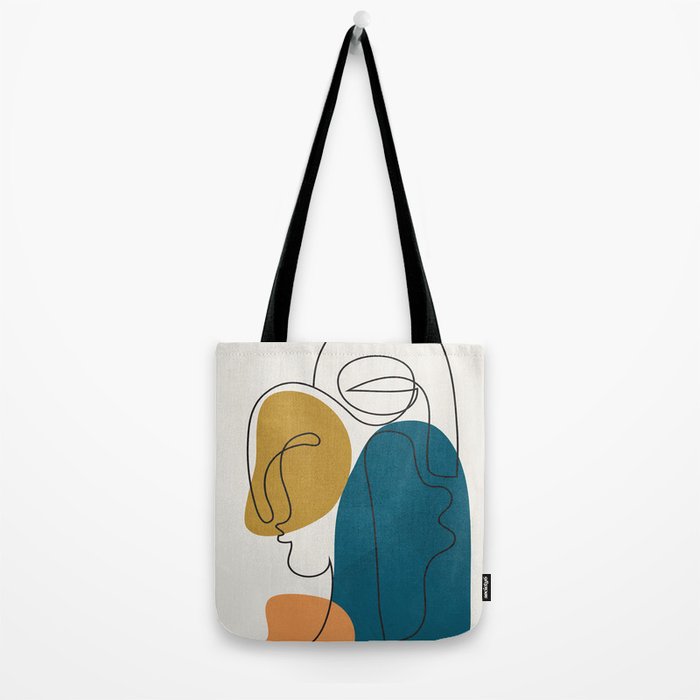 Abstract Faces 26 Tote Bag Gallery Image 2