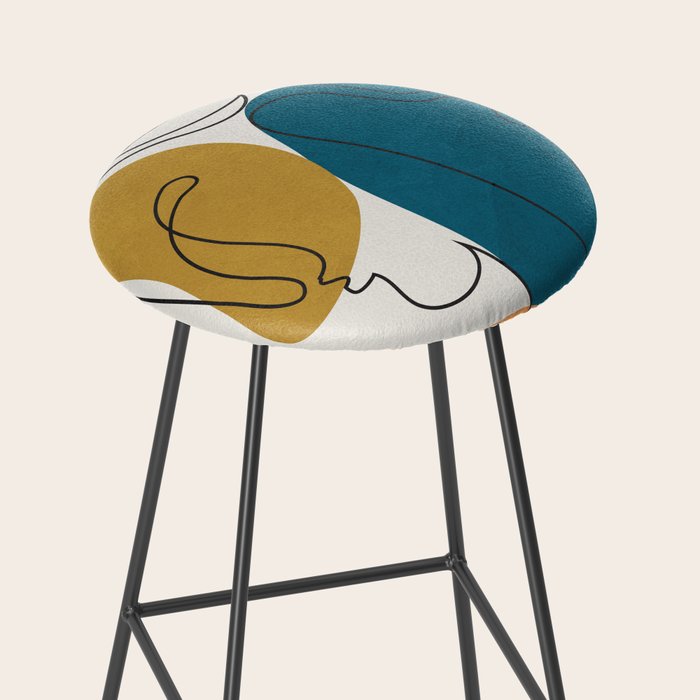 Abstract Faces 26 Stool Gallery Image 2