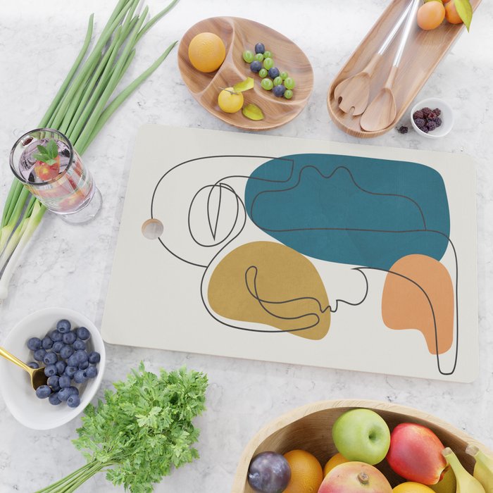 Abstract Faces 26 Cutting Board Gallery Image 2