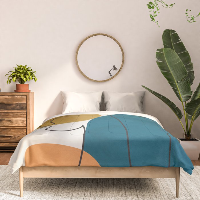Abstract Faces 26 Comforter Gallery Image 3
