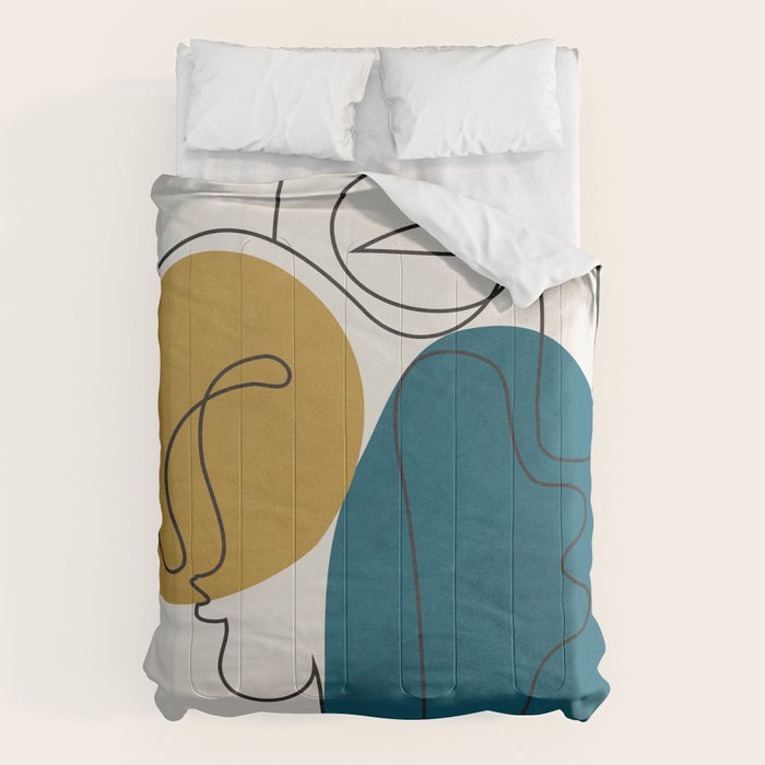 Abstract Faces 26 Comforter Gallery Image 6
