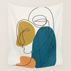 Abstract Faces 26 Wall Tapestry Gallery Image 4