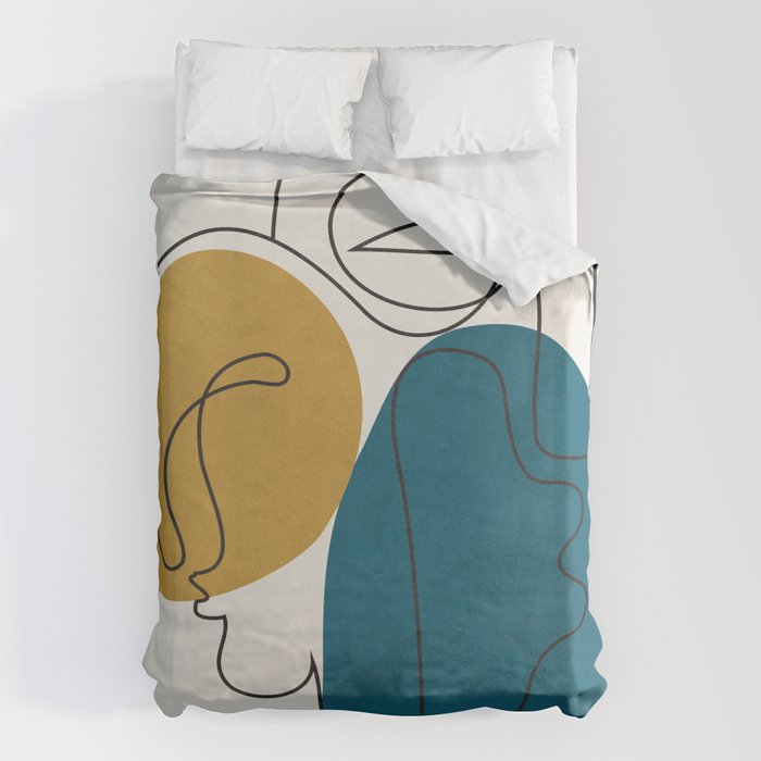 Abstract Faces 26 Duvet Cover Gallery Image 6