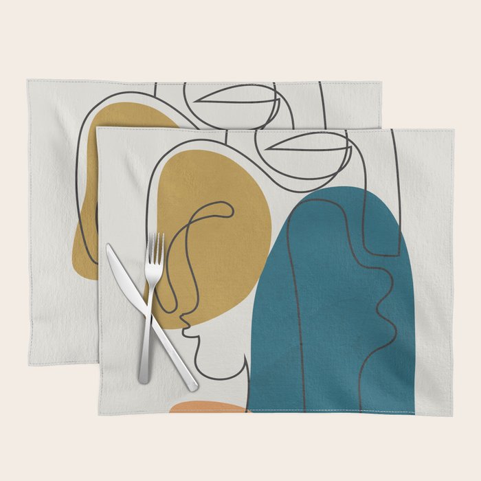 Abstract Faces 26 Placemat Gallery Image 1