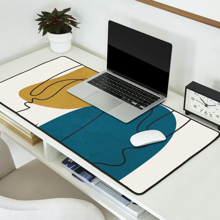 Abstract Faces 26 Desk Mat Gallery Image 2