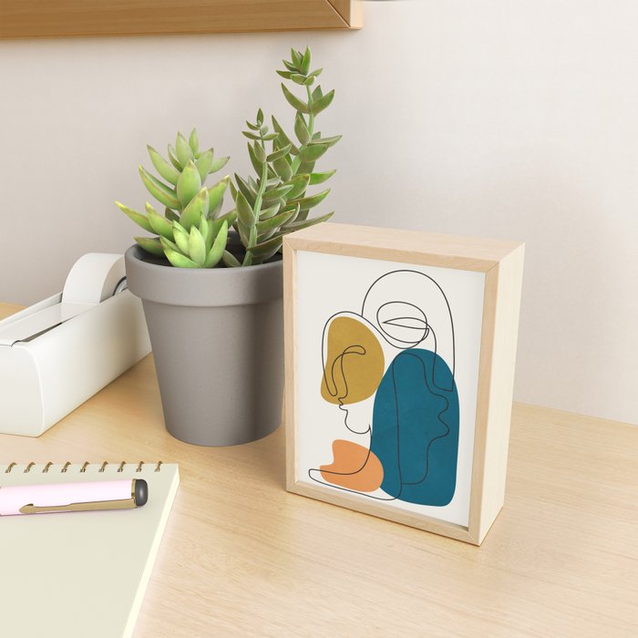 Abstract Faces 26 Mini Art Print Gallery Image 2