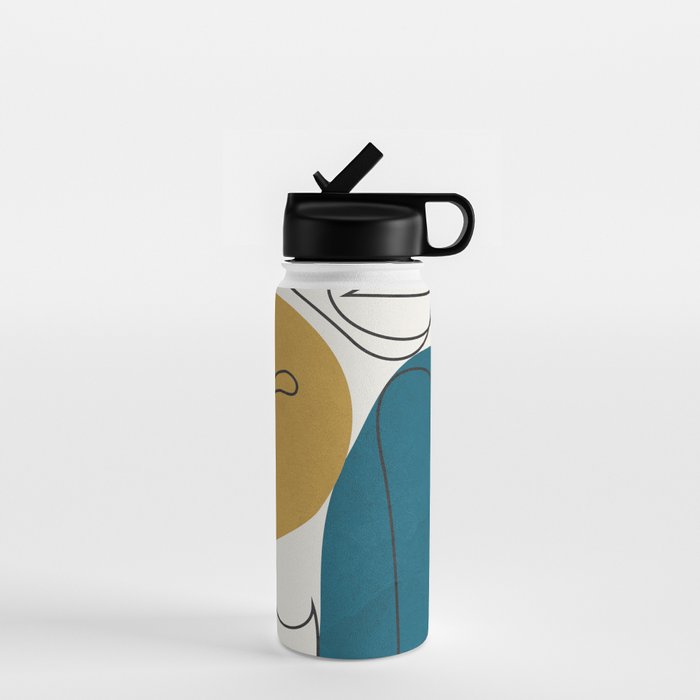 Abstract Faces 26 Water Bottle Gallery Image 1