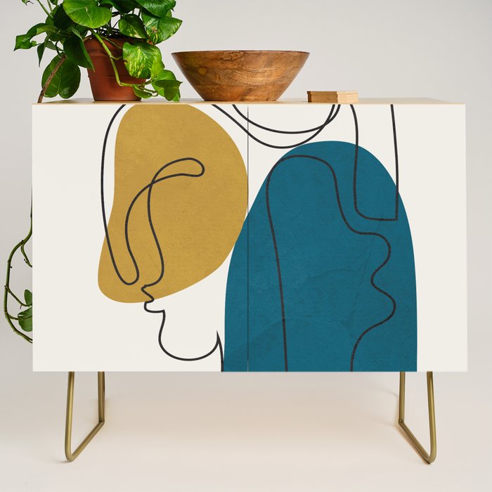 Abstract Faces 26 Credenza Gallery Image 1