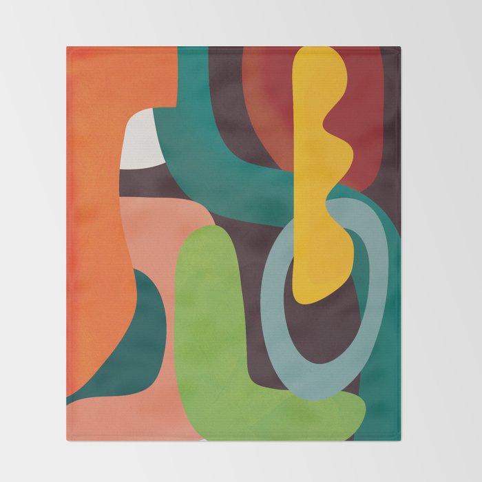 Minimal Modern Abstract 39 Throw Blanket Gallery Image 2