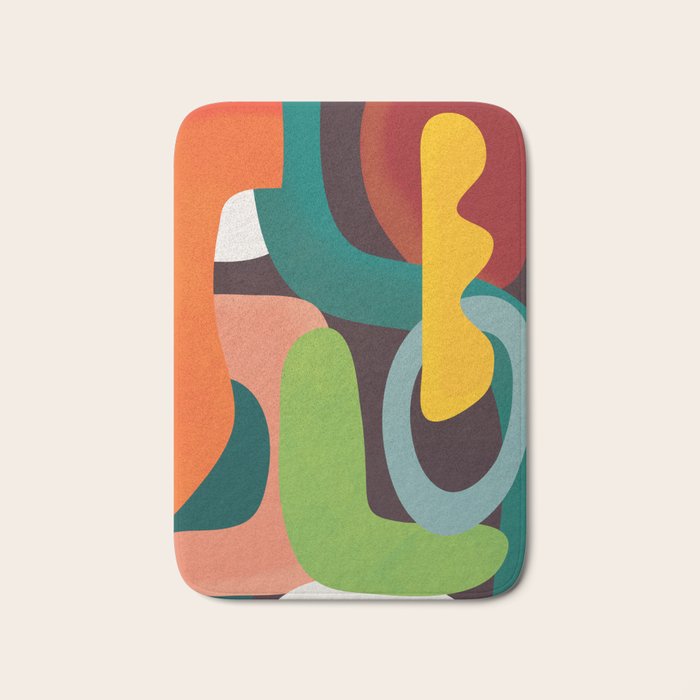 Minimal Modern Abstract 39 Bath Mat Gallery Image 1