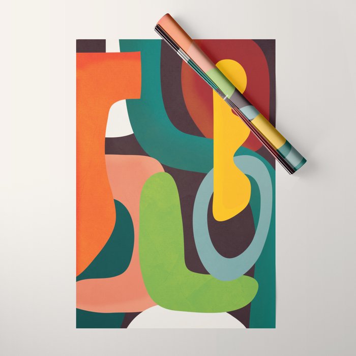 Minimal Modern Abstract 39 Wrapping Paper Gallery Image 1