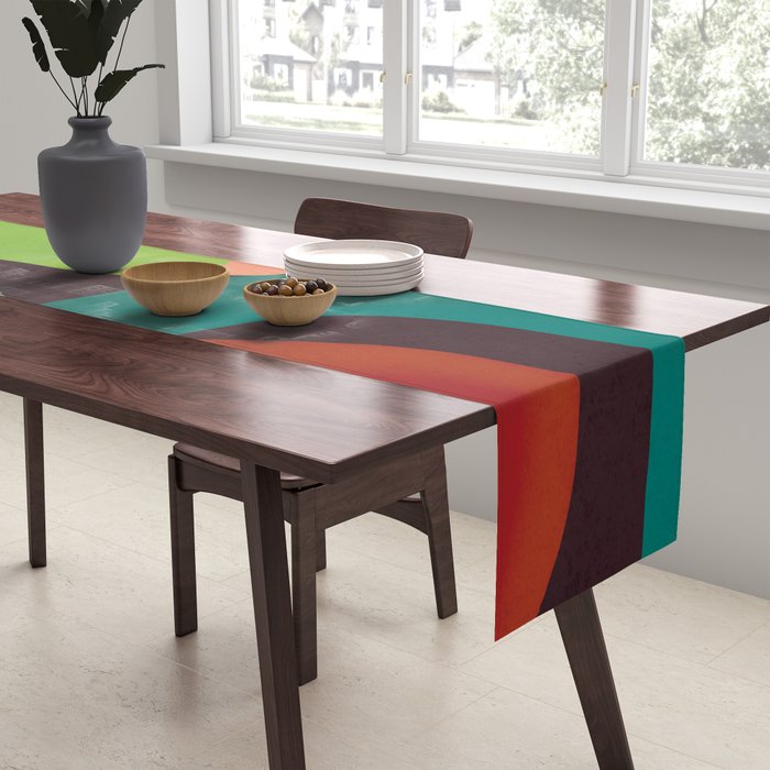 Minimal Modern Abstract 39 Table Runner Gallery Image 2