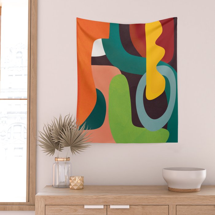 Minimal Modern Abstract 39 Wall Tapestry Gallery Image 2