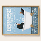 Bernese Mountain Dog Berner Bath Soap bubble Bath clawfoot tub Serving Tray Gallery Image 1