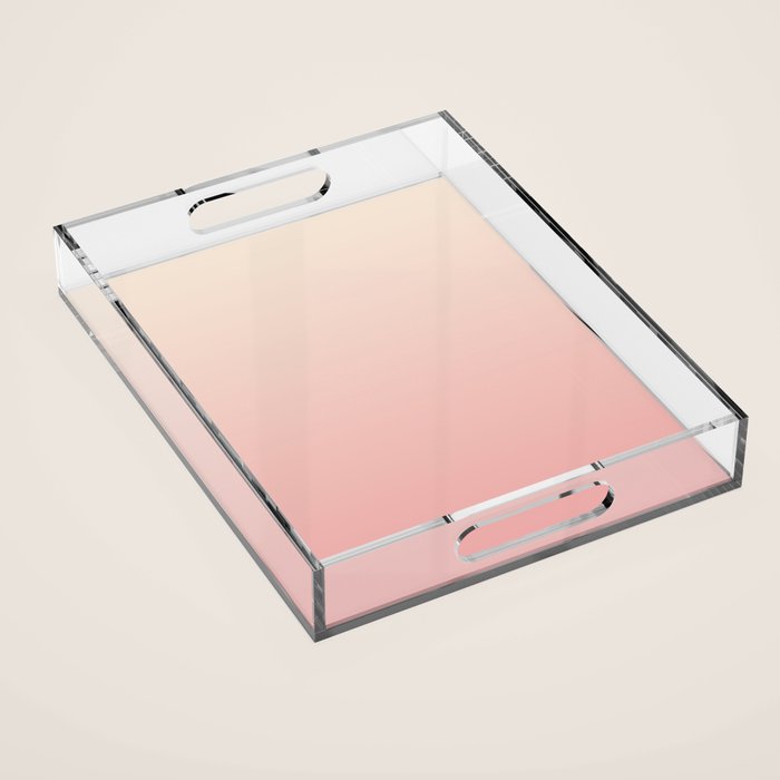 Pink Blush Ombre Acrylic Tray Gallery Image 1