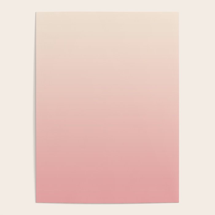 Pink Blush Ombre Poster Gallery Image 4