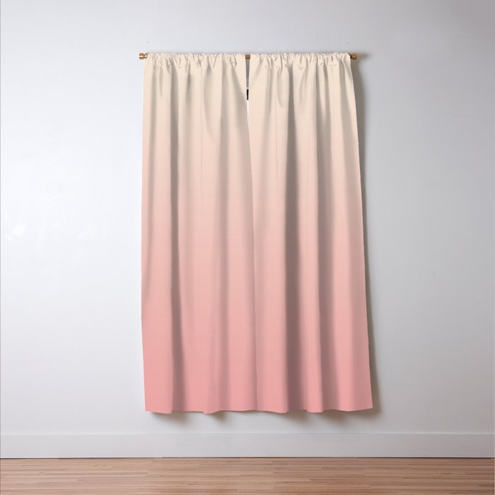 Pink Blush Ombre Window Curtain Gallery Image 3