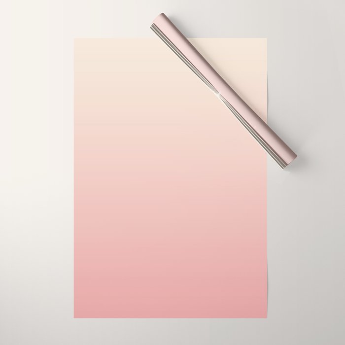 Pink Blush Ombre Wrapping Paper Gallery Image 1