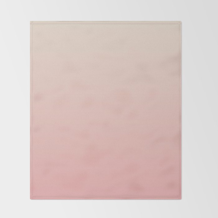 Pink Blush Ombre Throw Blanket Gallery Image 2