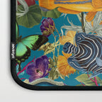 Vintage Floral Ocean on Teal Laptop Sleeve Gallery Image 3