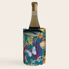 Vintage Floral Ocean on Teal Wine Chiller Gallery Image 3