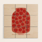 JAR OF CHERRIES Wood Wall Art Gallery Image 1