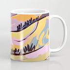 Delicious Landscape, Nature Mountains Valley Purple, Violet Lavender Adventure Outdoors Painting, Bohemian Eclectic Romantic Hills Coffee Mug Gallery Image 1
