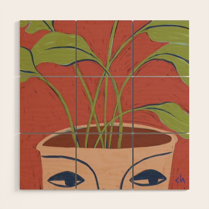 Vase Face Wood Wall Art Gallery Image 1