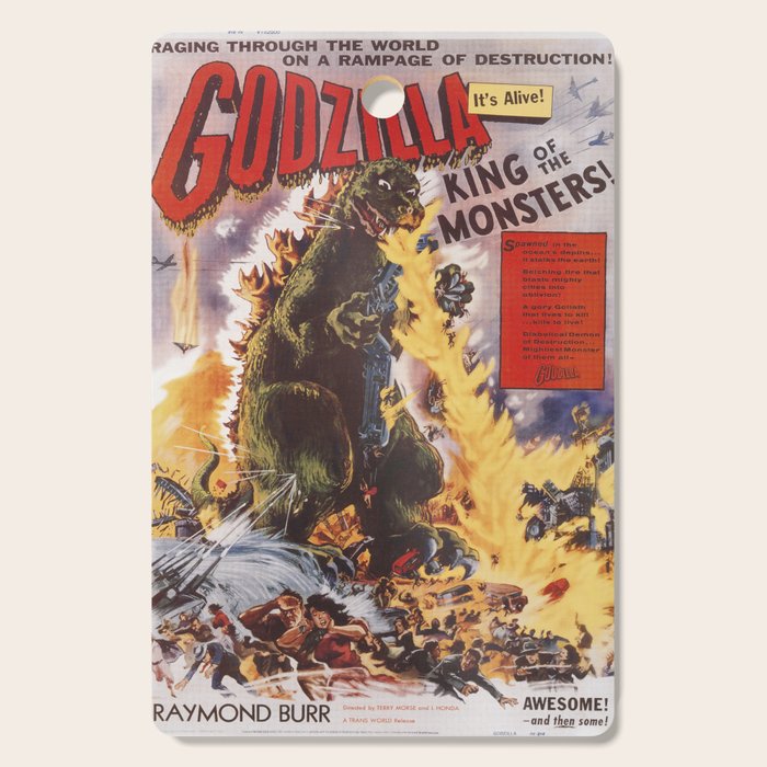 Godzilla rampage Cutting Board Gallery Image 1