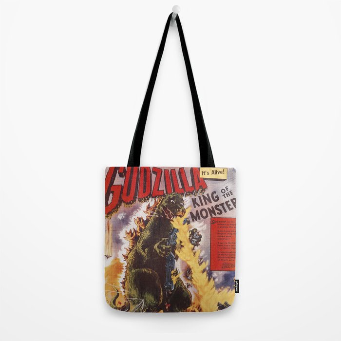 Godzilla rampage Tote Bag Gallery Image 2