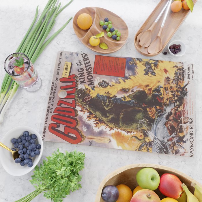 Godzilla rampage Cutting Board Gallery Image 2