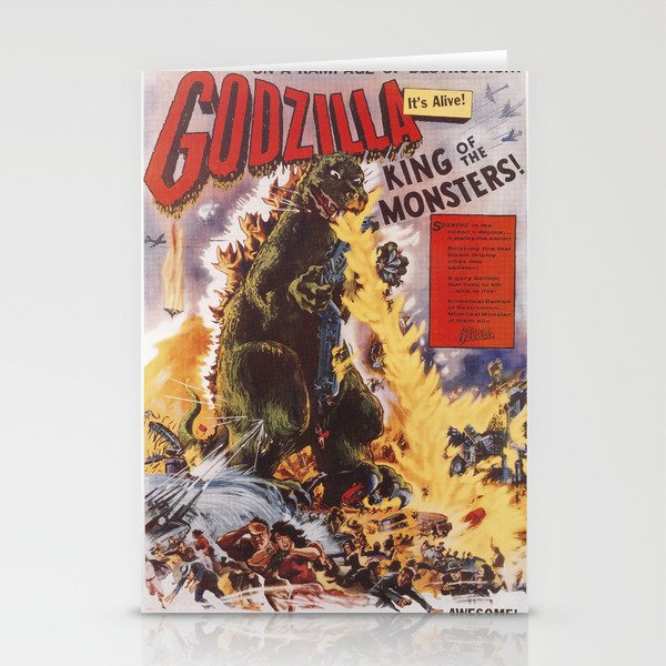 Godzilla rampage Stationery Card Gallery Image 1