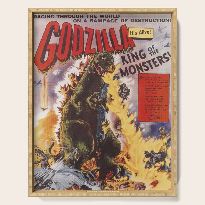 Godzilla rampage Serving Tray Gallery Image 1