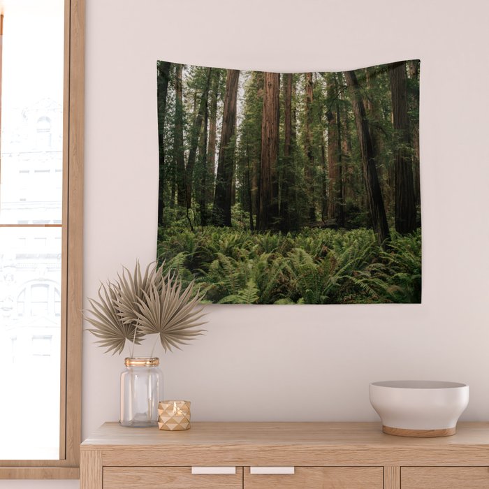 Redwood Forest Wall Tapestry Gallery Image 2