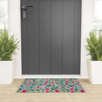 Popping Peonies - Green Welcome Mat Gallery Image 3