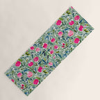 Popping Peonies - Green Yoga Mat Gallery Image 1
