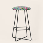 Popping Peonies - Green Stool Gallery Image 1