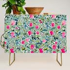 Popping Peonies - Green Credenza Gallery Image 1