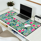 Popping Peonies - Green Desk Mat Gallery Image 2