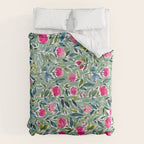 Popping Peonies - Green Duvet Cover Gallery Image 6