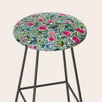 Popping Peonies - Green Stool Gallery Image 2