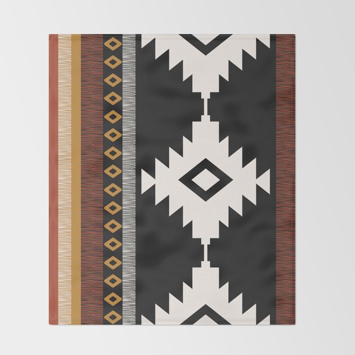 Pueblo in Sienna Throw Blanket Gallery Image 2