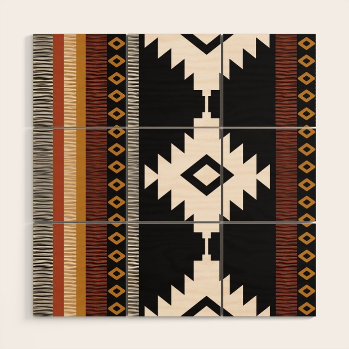 Pueblo in Sienna Wood Wall Art Gallery Image 1