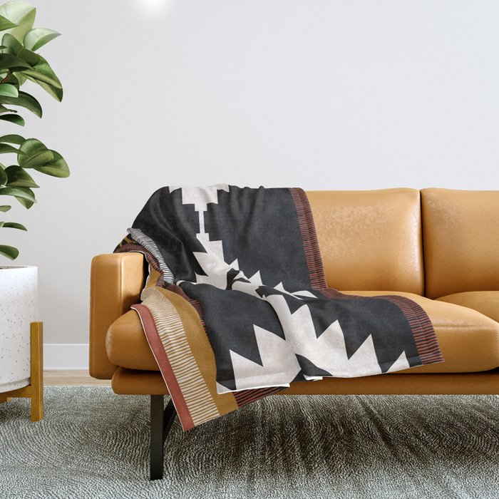 Pueblo in Sienna Throw Blanket Gallery Image 1