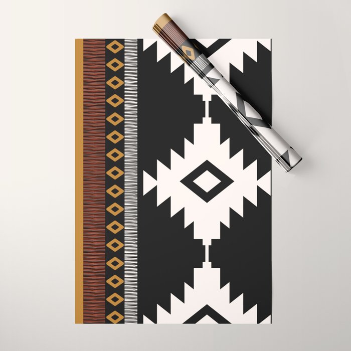 Pueblo in Sienna Wrapping Paper Gallery Image 1