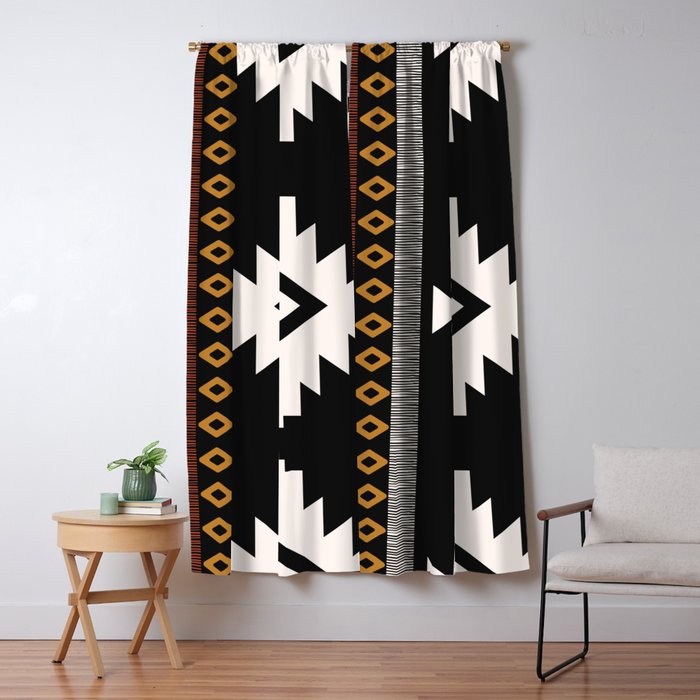 Pueblo in Sienna Window Curtain Gallery Image 1