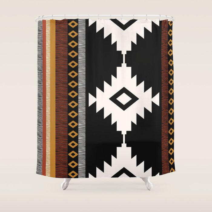 Pueblo in Sienna Shower Curtain Gallery Image 1