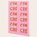 Cin Cin Cheers Martini Cocktail Print Wallpaper Gallery Image 2