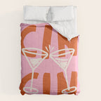 Cin Cin Cheers Martini Cocktail Print Comforter Gallery Image 6